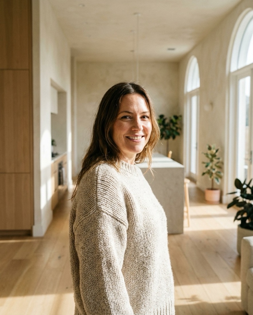 The founder of Silver Homes & Co standing in a renovated home